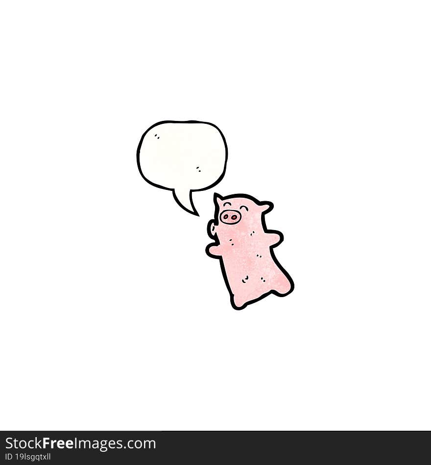 cartoon pink pig