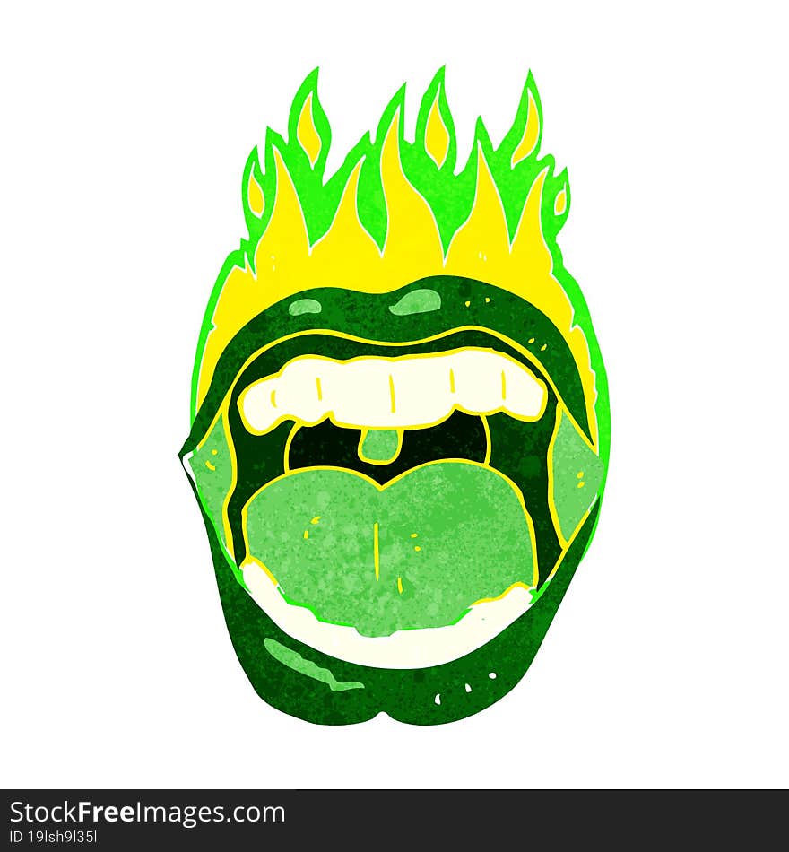 Cartoon Halloween Mouth