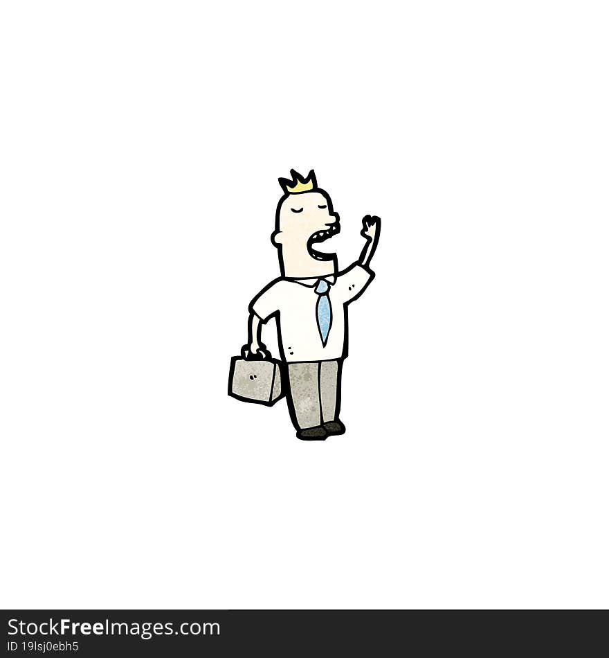 cartoon businessman