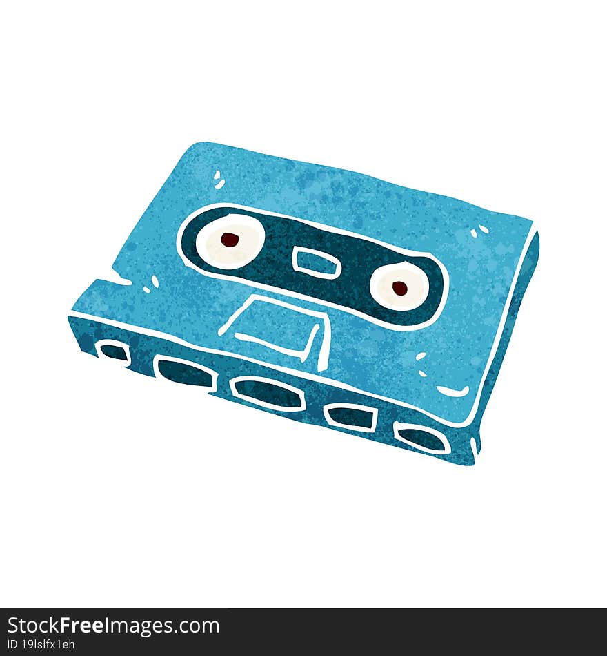 Cartoon Cassette Tape