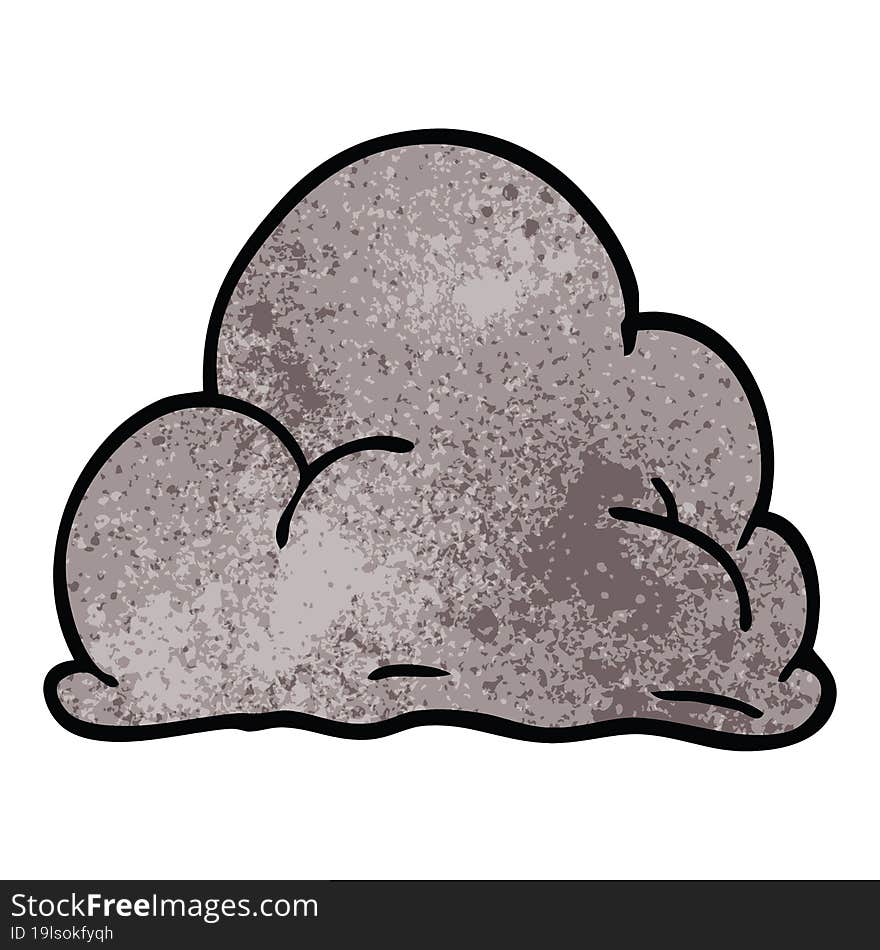 cartoon doodle storm cloud