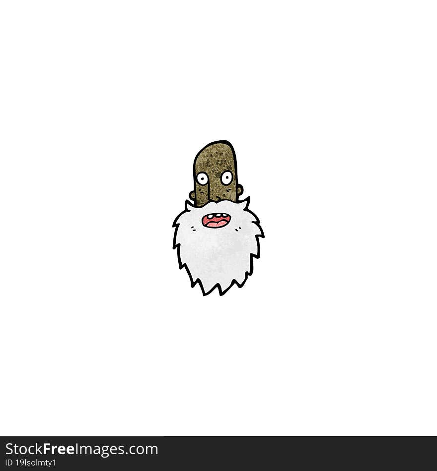 cartoon old man\'s face