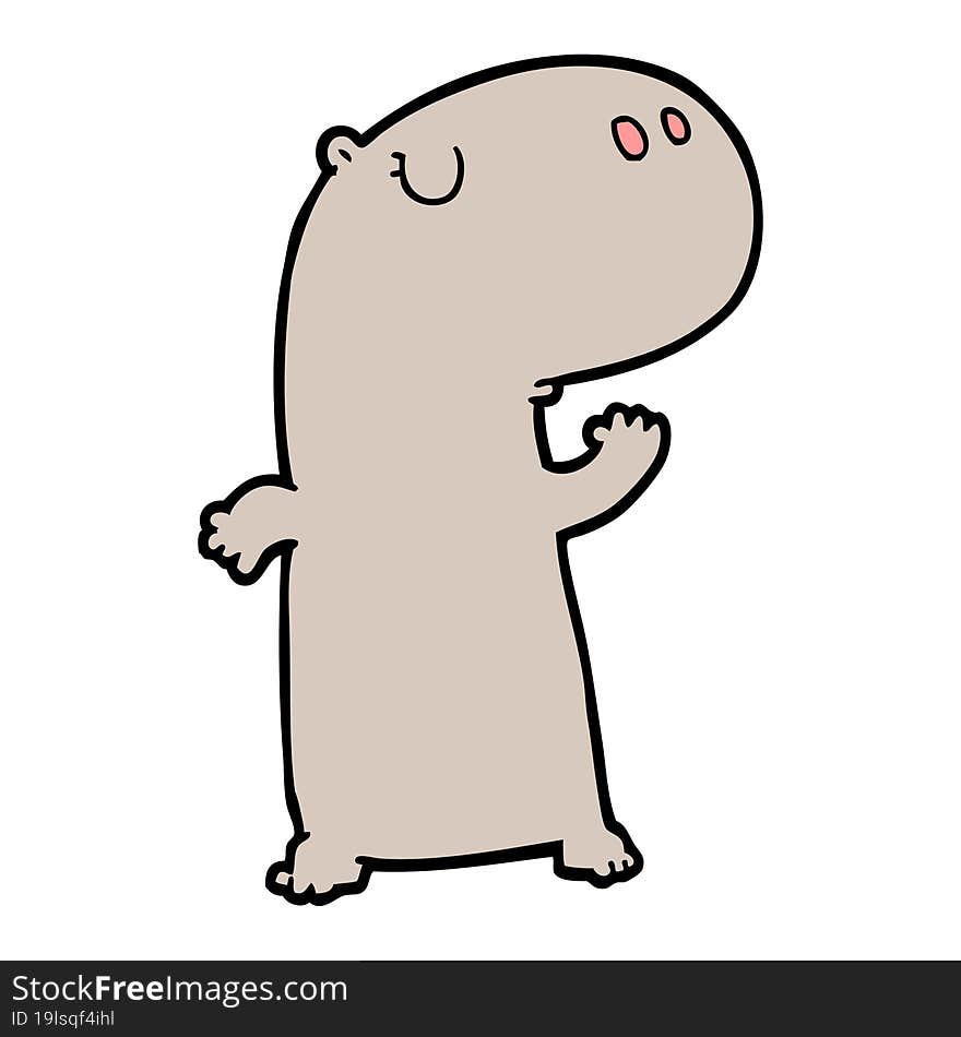 cartoon hippopotamus. cartoon hippopotamus