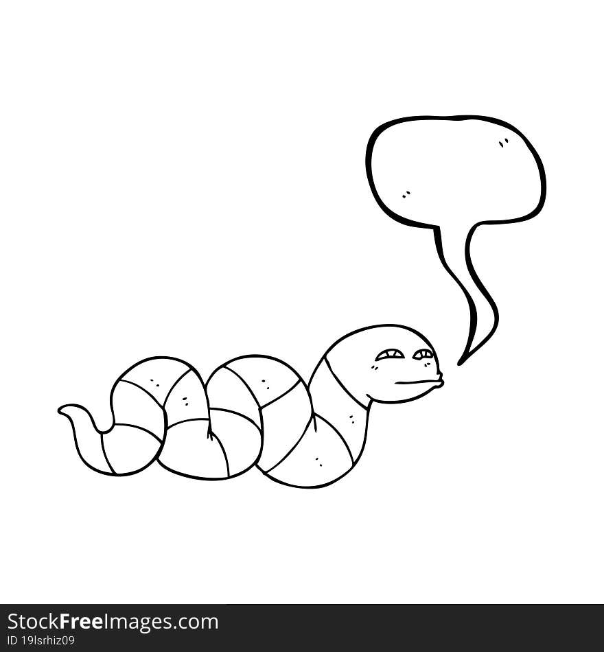 speech bubble cartoon snake