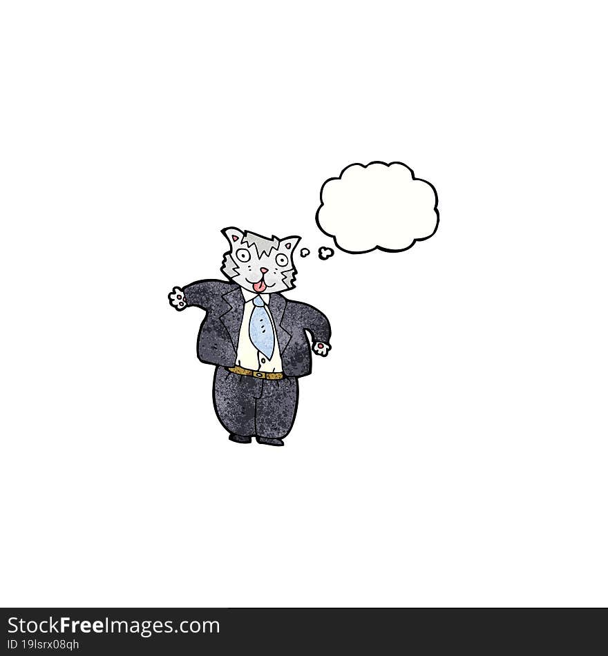 cartoon fat cat businessman