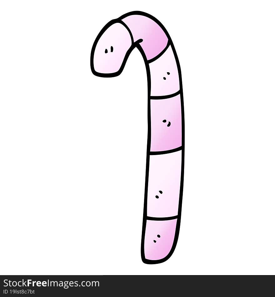 cartoon doodle pink candy canes