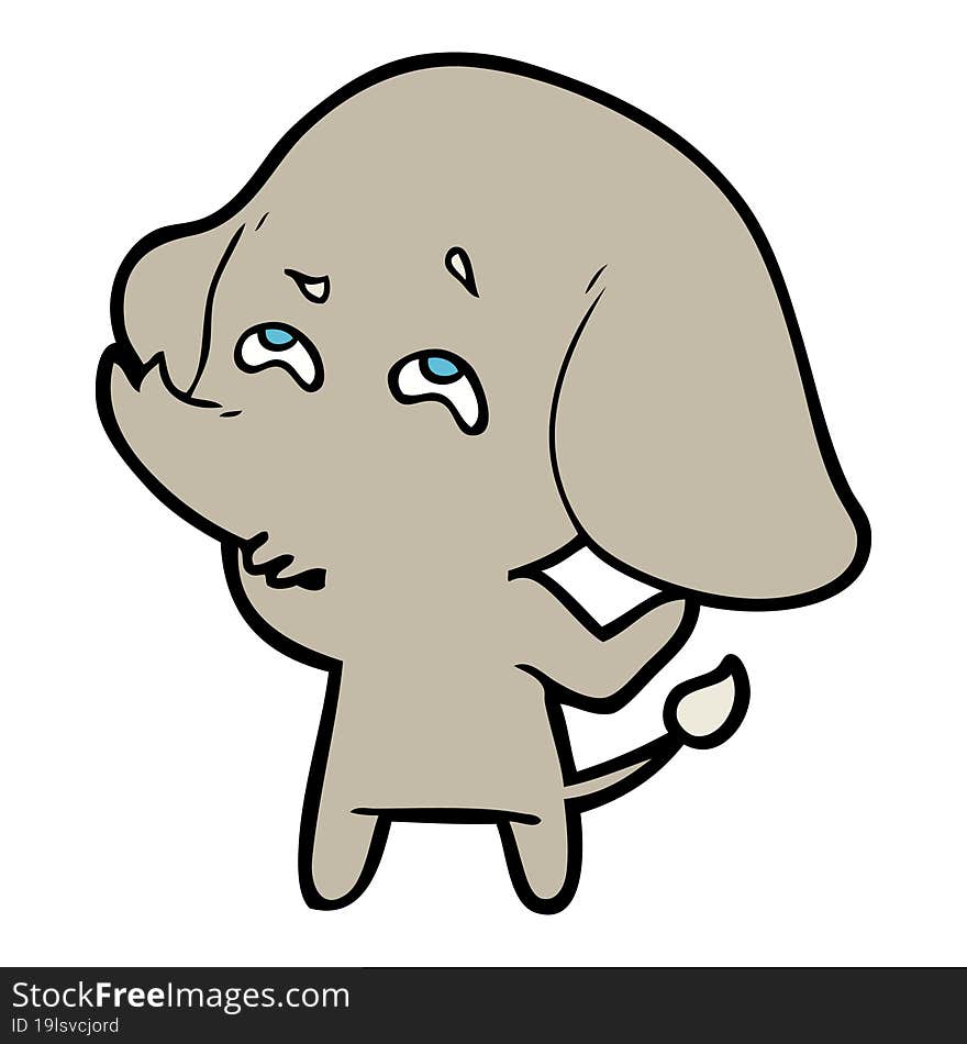 cartoon elephant remembering. cartoon elephant remembering