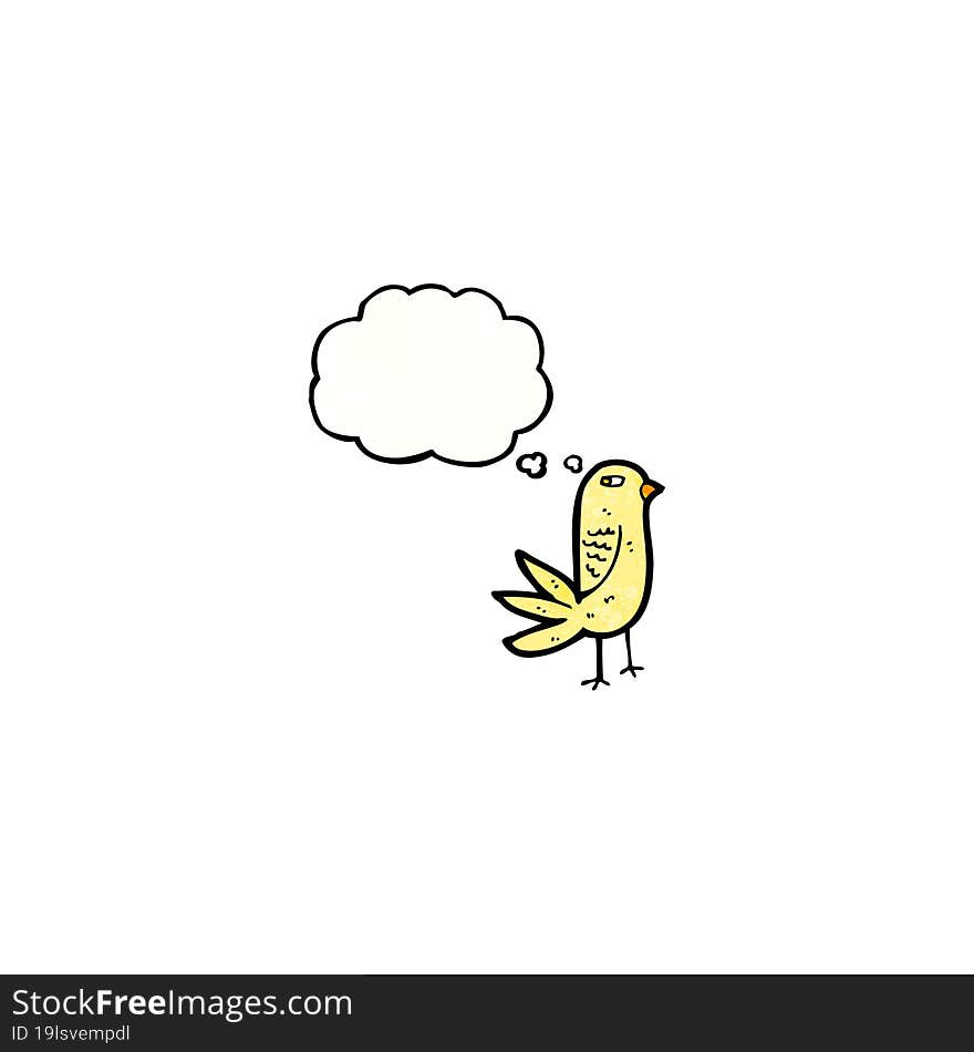 cartoon little bird