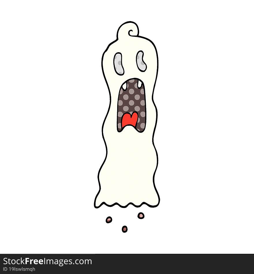 Cartoon Doodle Spooky Ghost