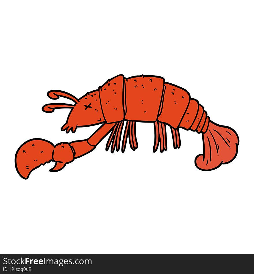 cartoon lobster. cartoon lobster