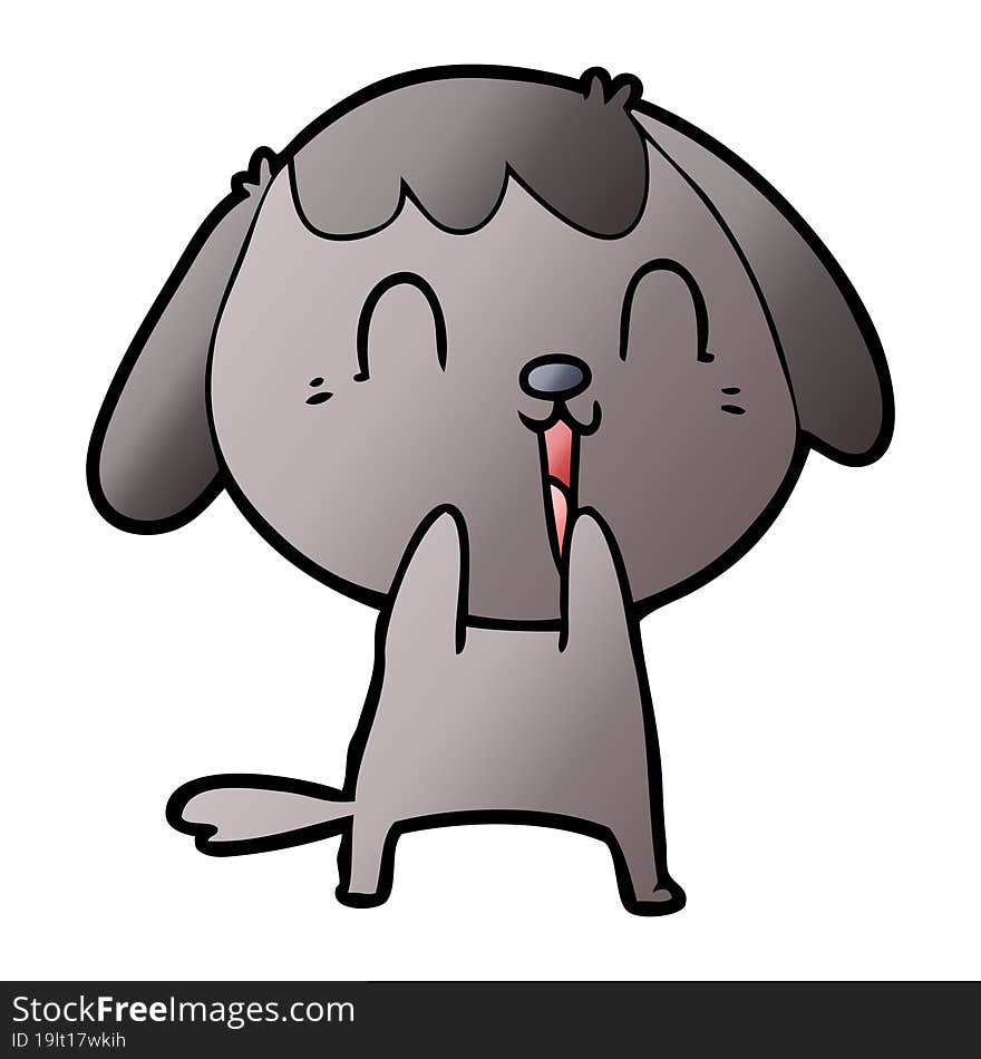 cute cartoon dog. cute cartoon dog