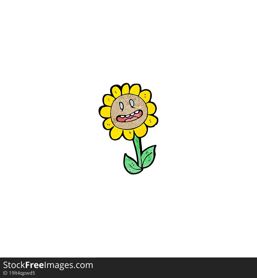 cartoon sunflower