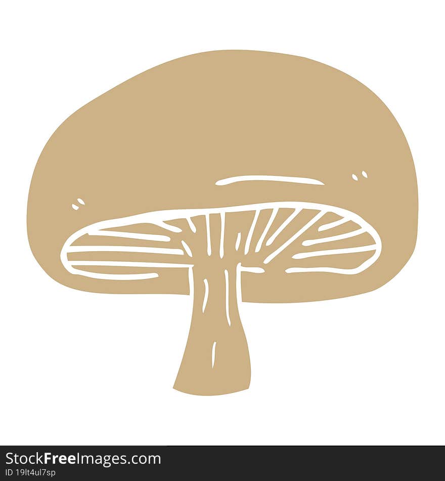 cartoon doodle chestnut mushroom