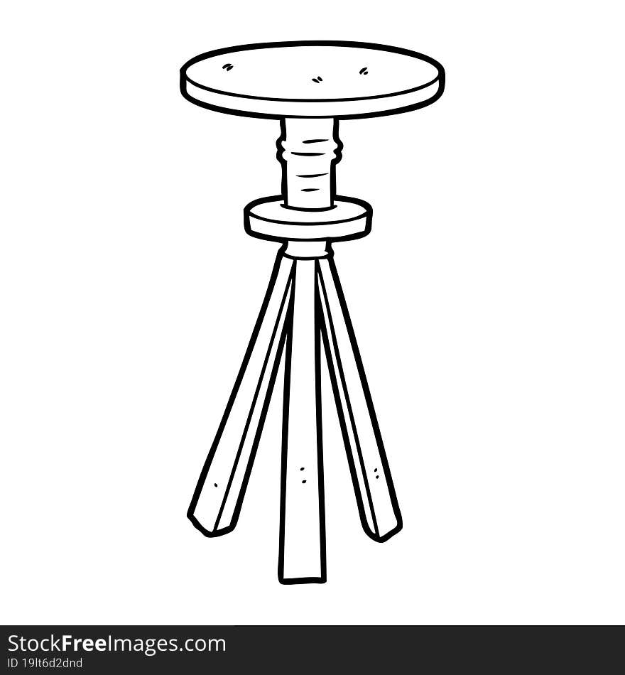 cartoon stool. cartoon stool