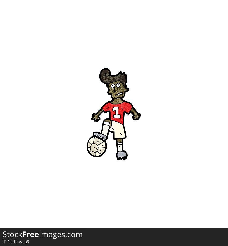 cartoon soccer player