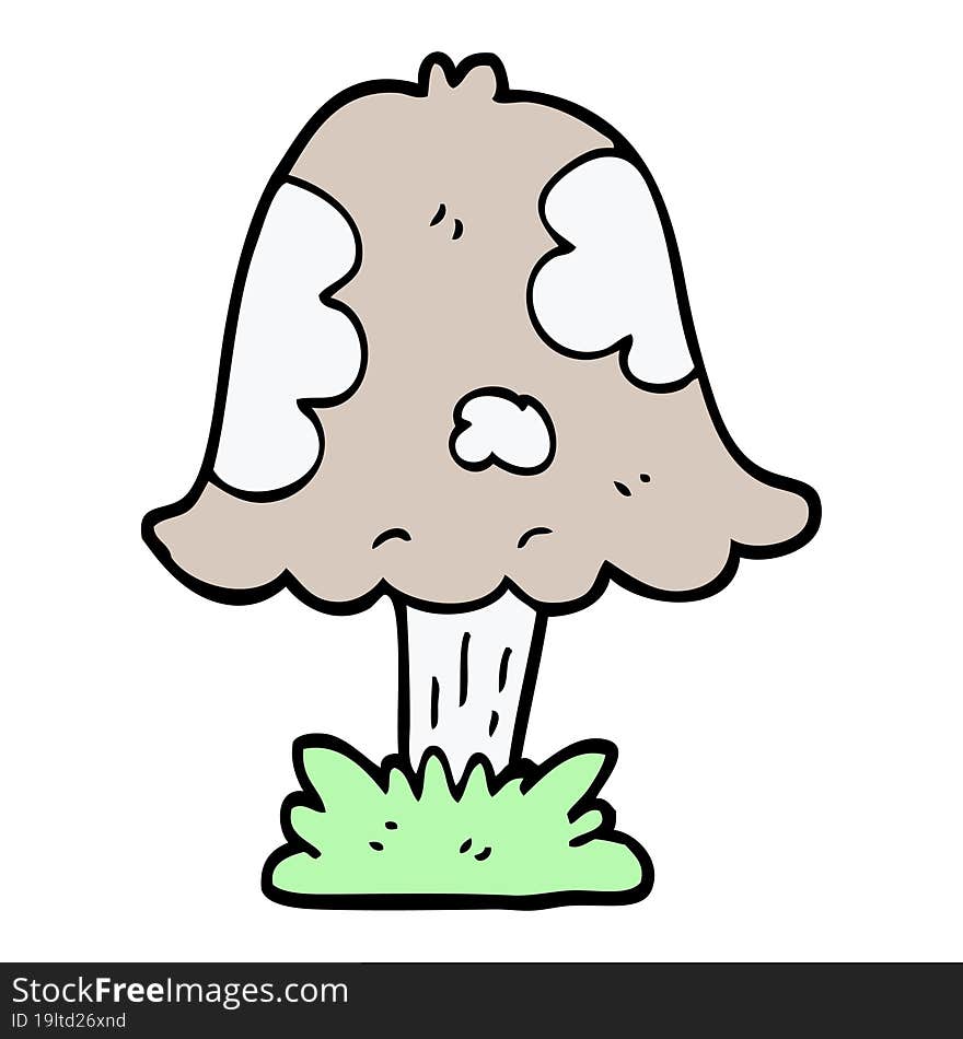 Cartoon Doodle Mushroom