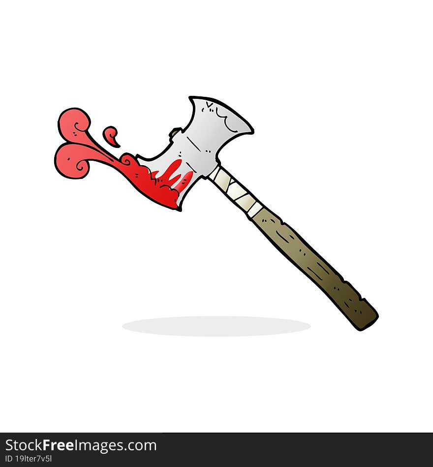 cartoon double sided axe