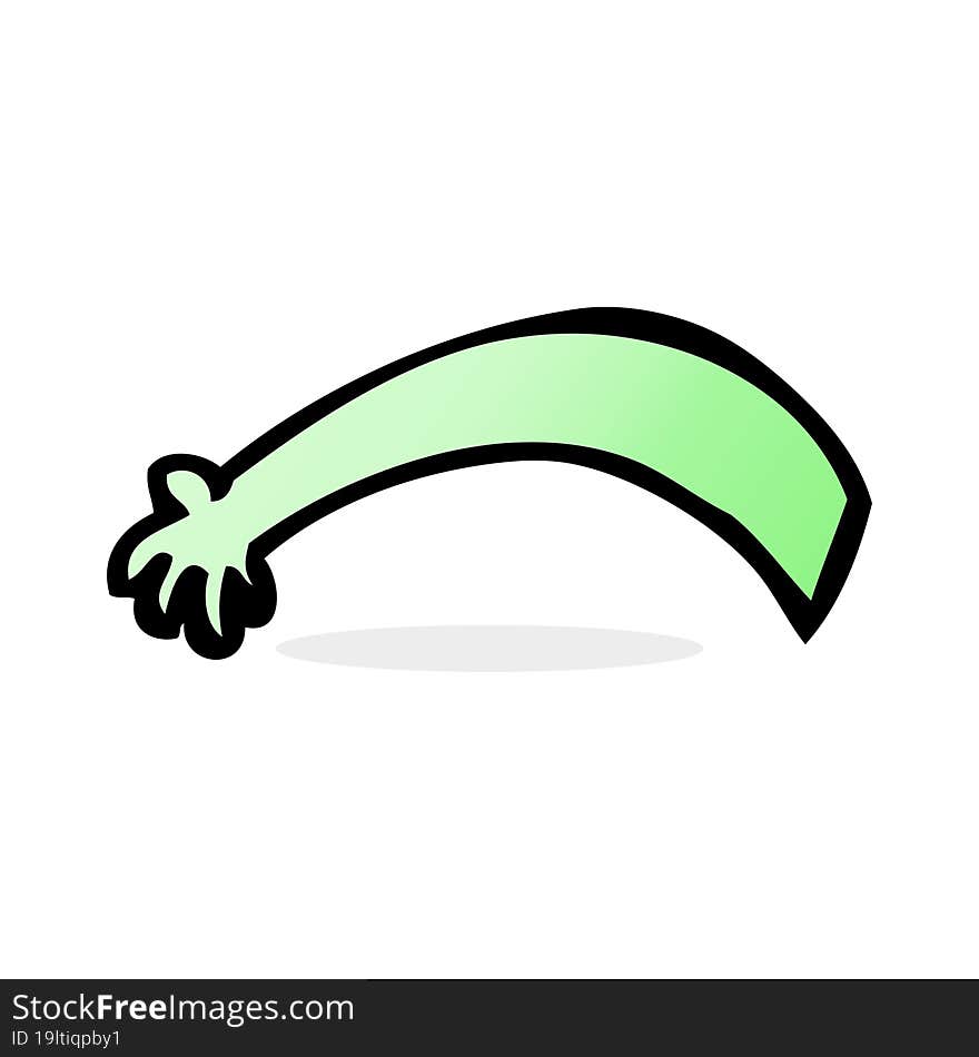 cartoon alien  arm