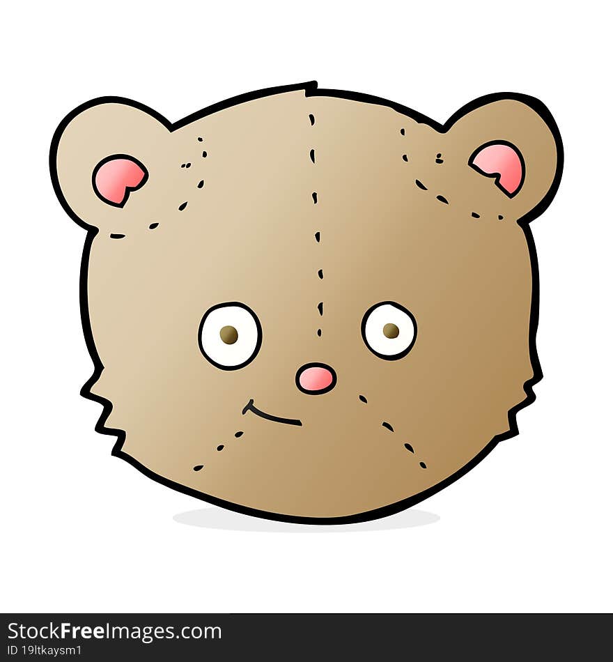 Cartoon Teddy Bear Head