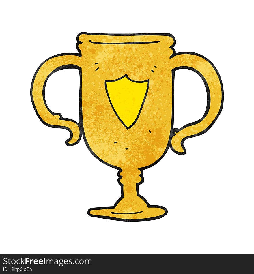 textured cartoon sports trophy