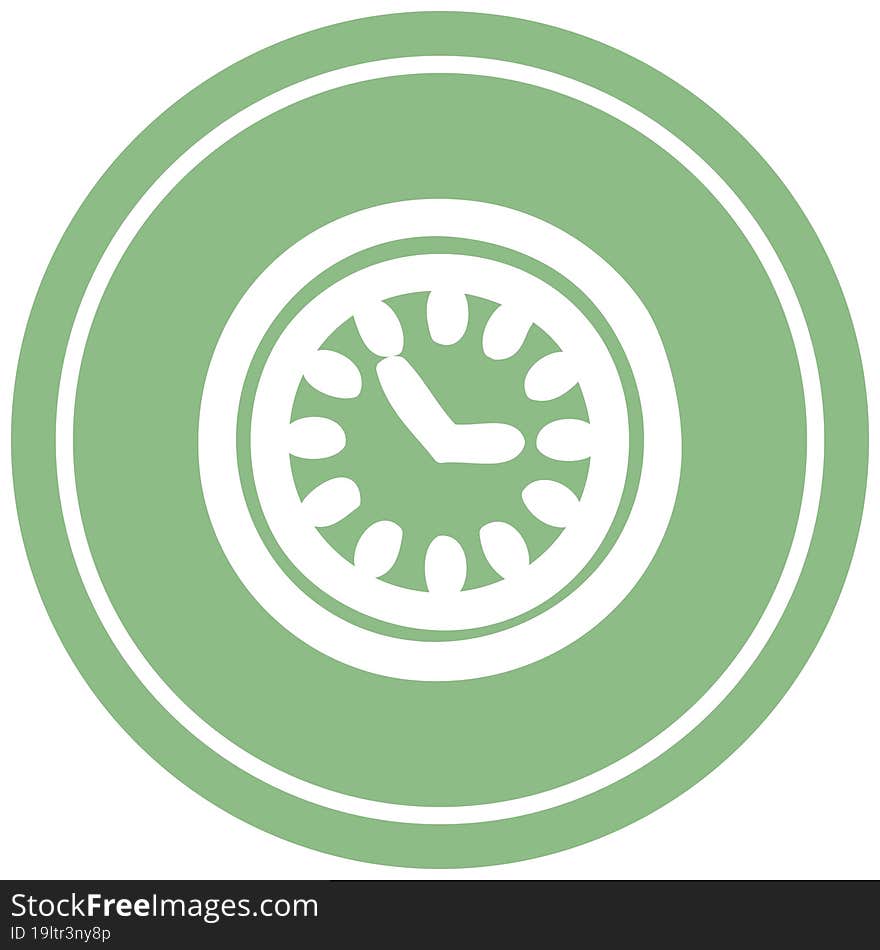 wall clock circular icon