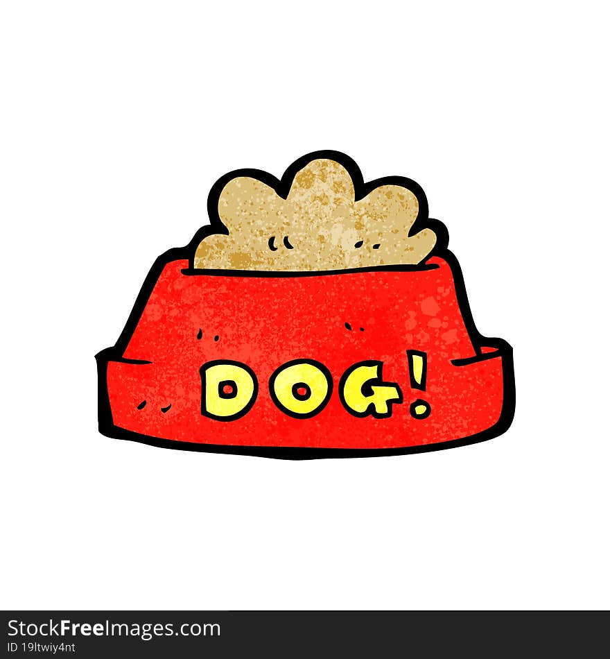 cartoon dog food