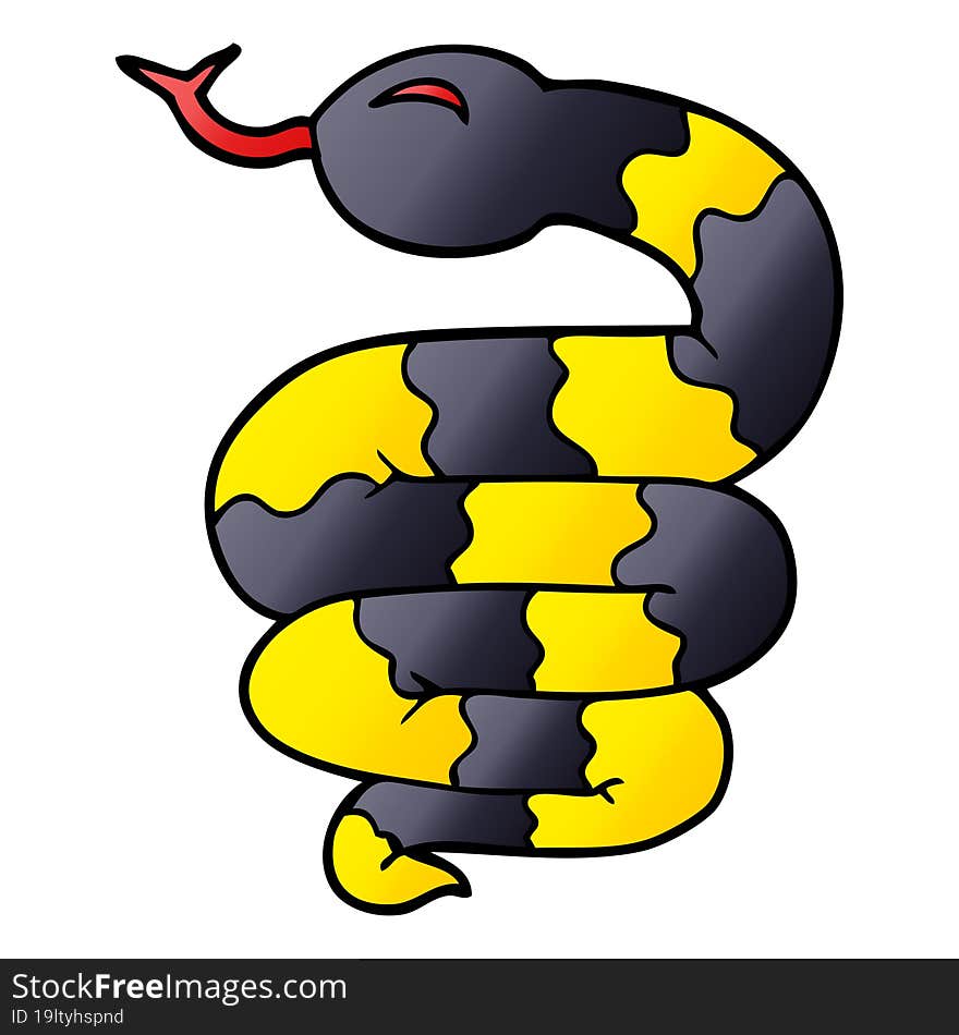 Cartoon Doodle Snake