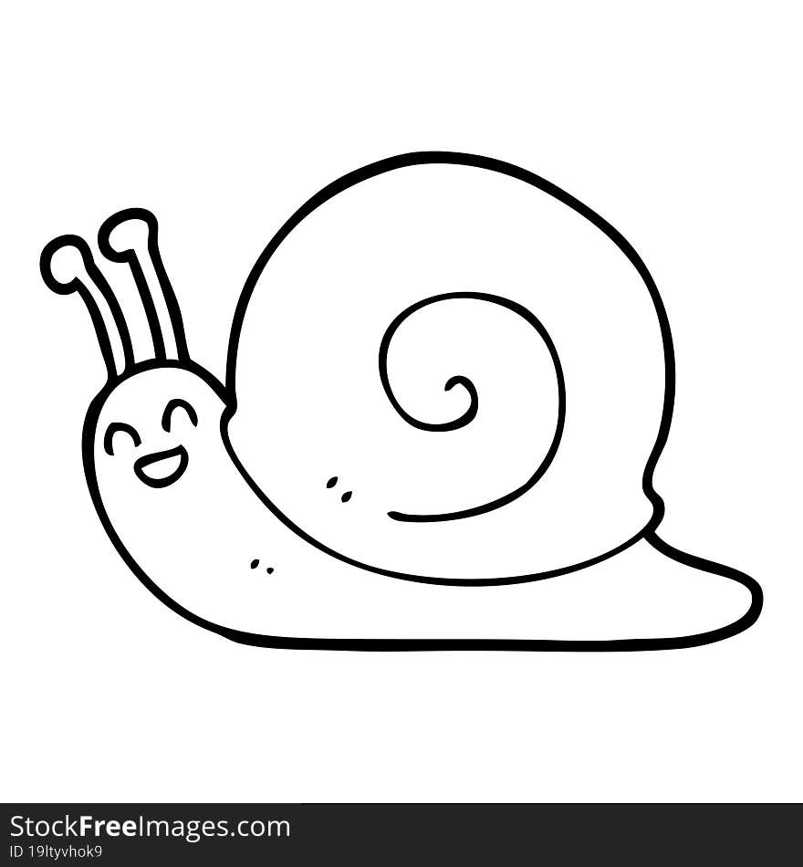 cartoon snail