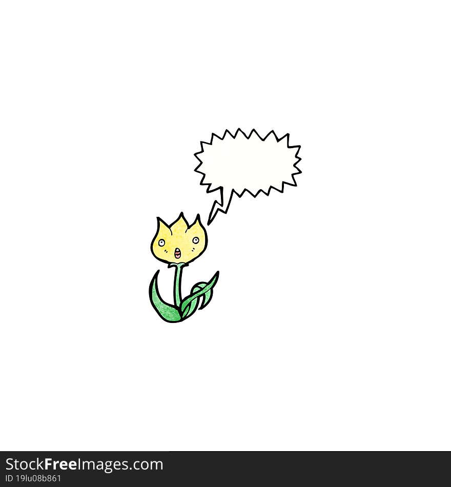 Tulip Cartoon Character