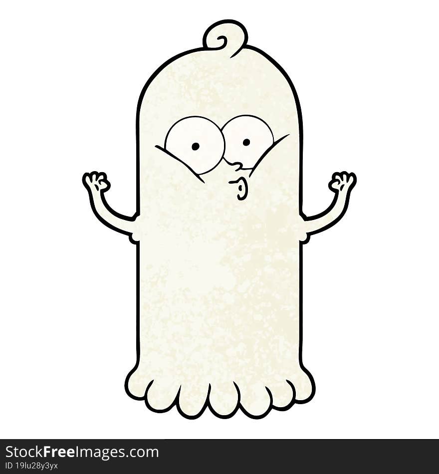 cartoon ghost. cartoon ghost