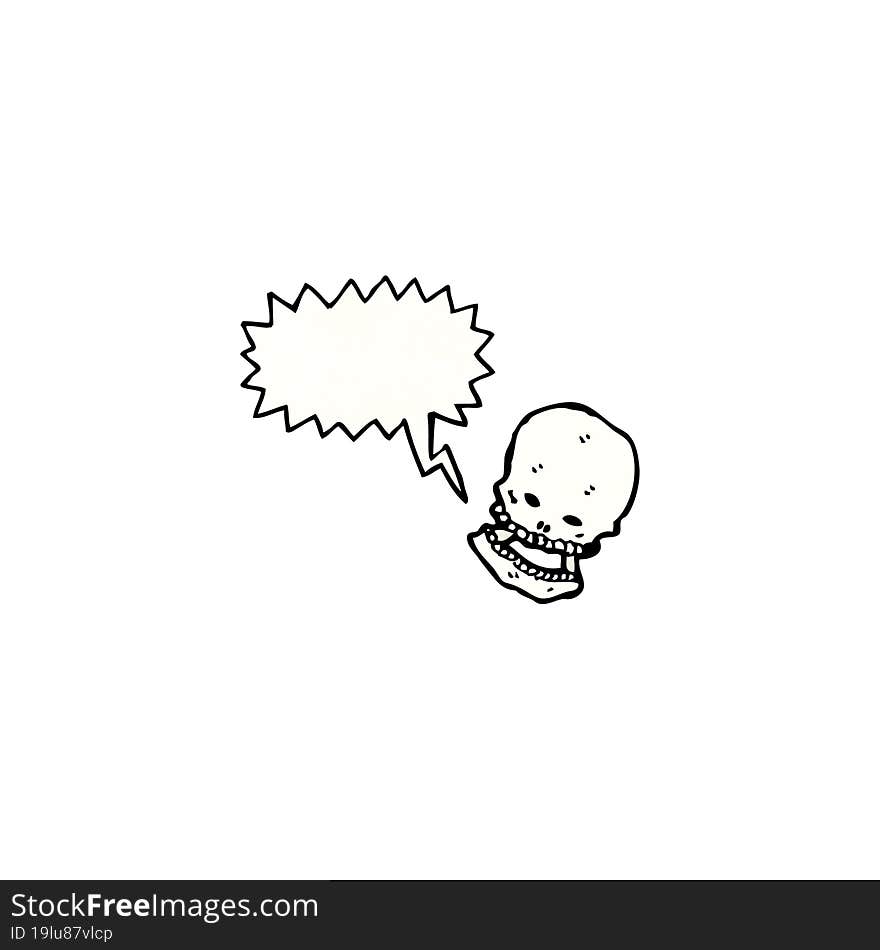 Laughing Skull Cartoon