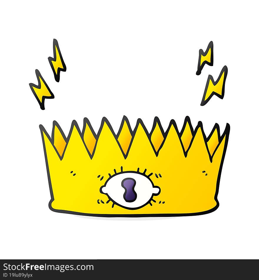 cartoon magic crown