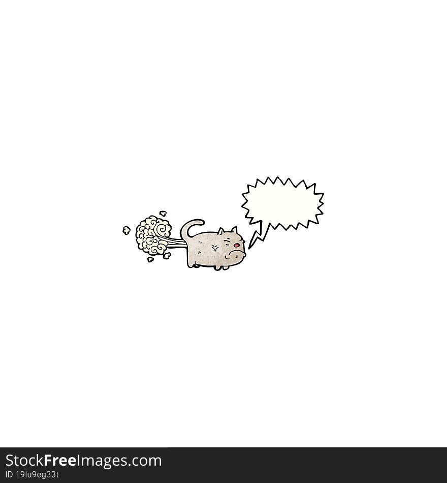 farting cat cartoon