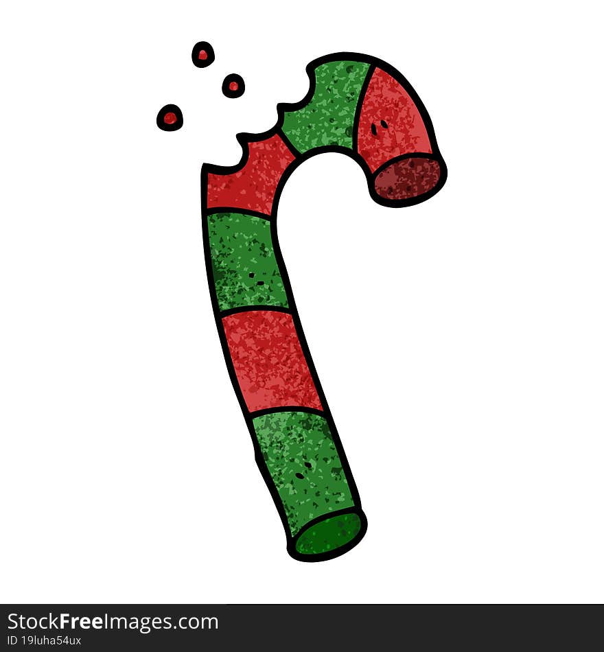 cartoon doodle xmas candy cane