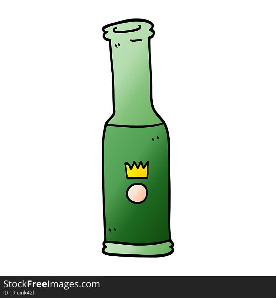 cartoon doodle bottle of pop