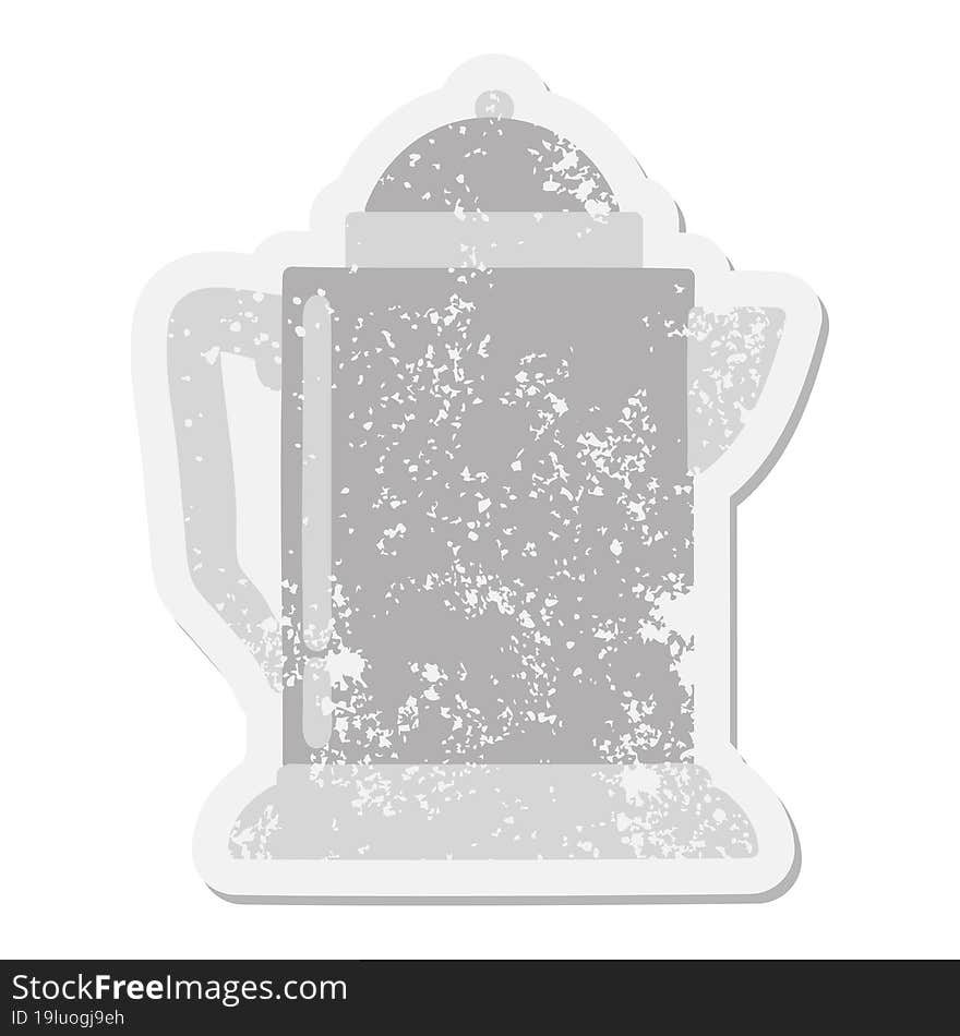 old coffee jug grunge sticker