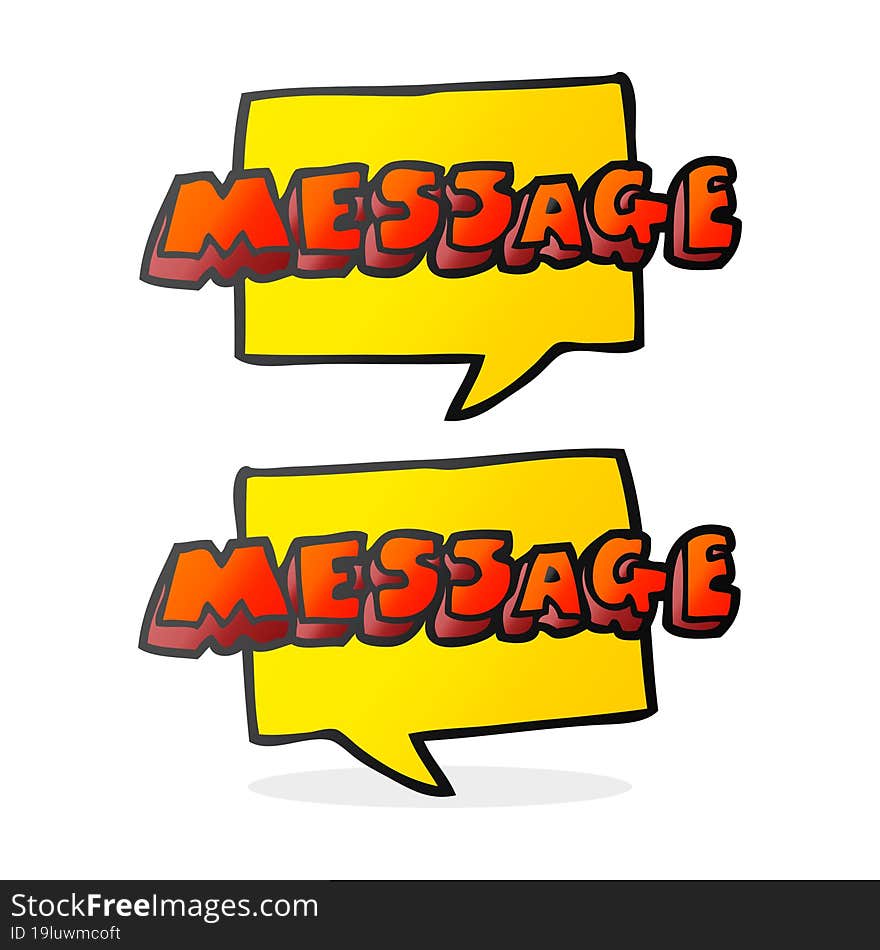 Cartoon Message Texts