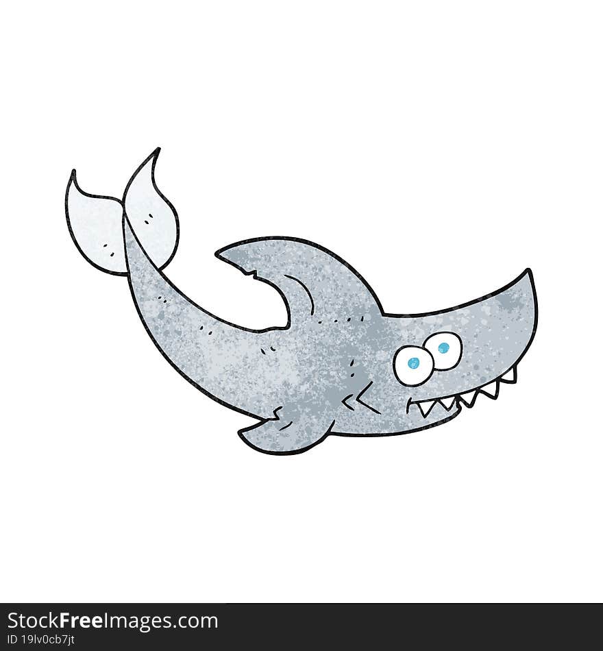 textured cartoon shark