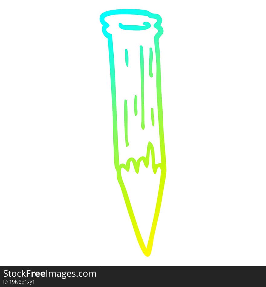 cold gradient line drawing cartoon bloody vampire stake