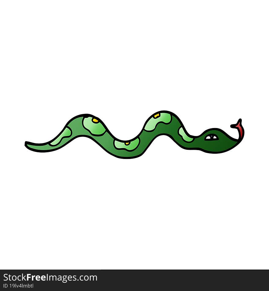 Cartoon Doodle Snake