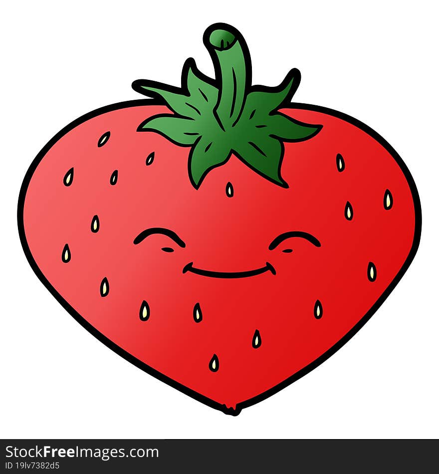 cartoon strawberry. cartoon strawberry