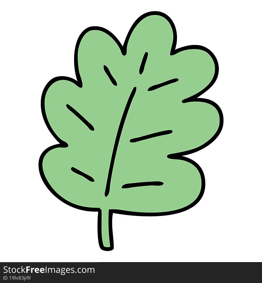 simple cartoon leaf