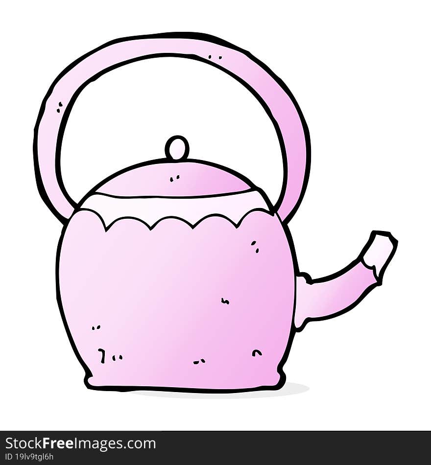 cartoon tea pot