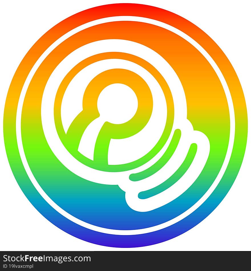 tennis ball circular icon with rainbow gradient finish. tennis ball circular icon with rainbow gradient finish