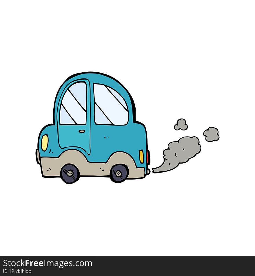 cartoon car