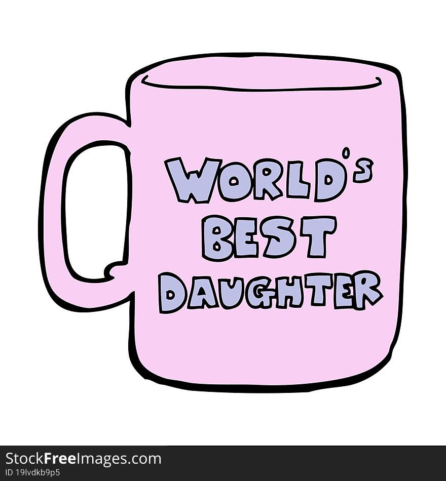 worlds best daughter mug