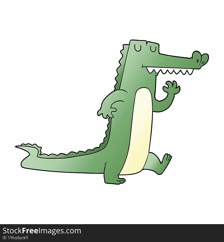 cartoon crocodile. cartoon crocodile