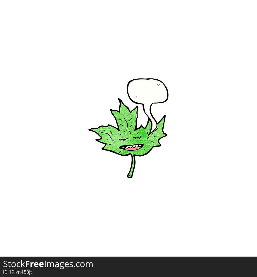 cartoon leaf