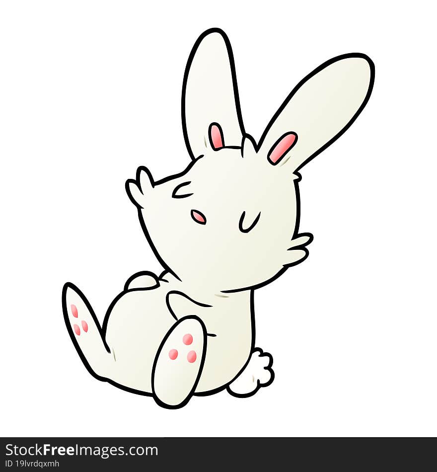 cute cartoon rabbit sleeping. cute cartoon rabbit sleeping