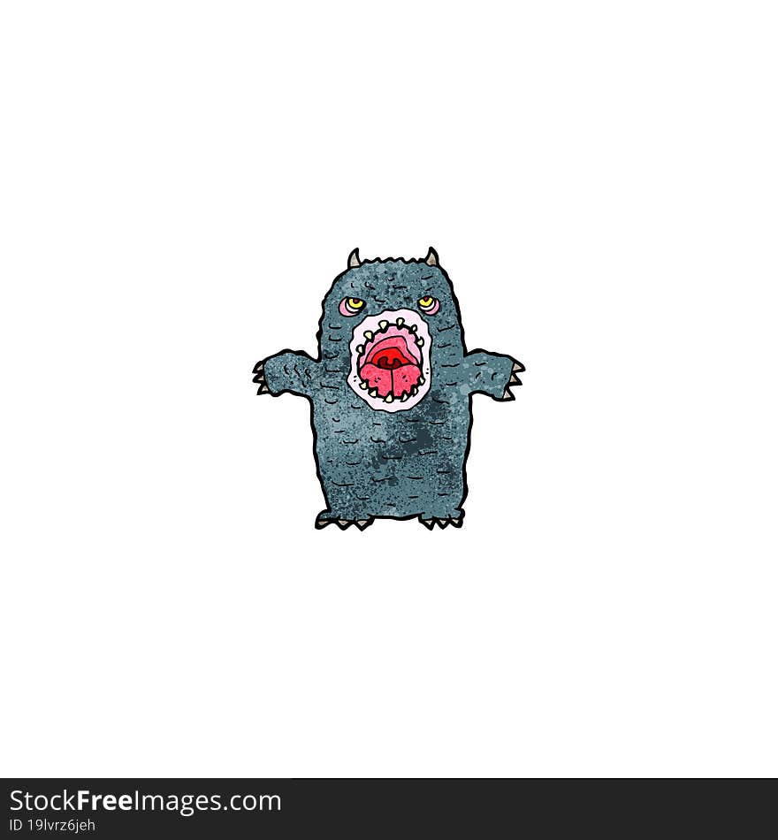 cartoon monster